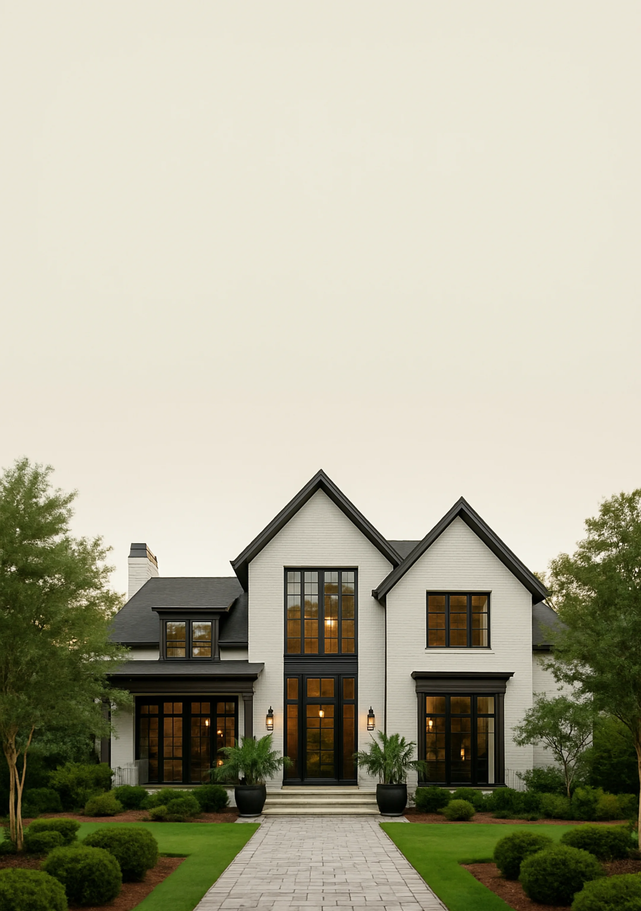 A two-story house